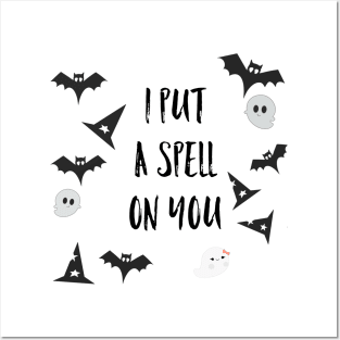 I put a spell on you, funny Halloween mask, Halloween nursery, cute Halloween Posters and Art